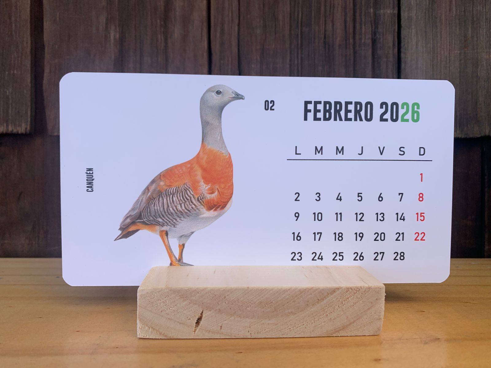 Calendario 2026 Fauna Nativa - Imagen 2