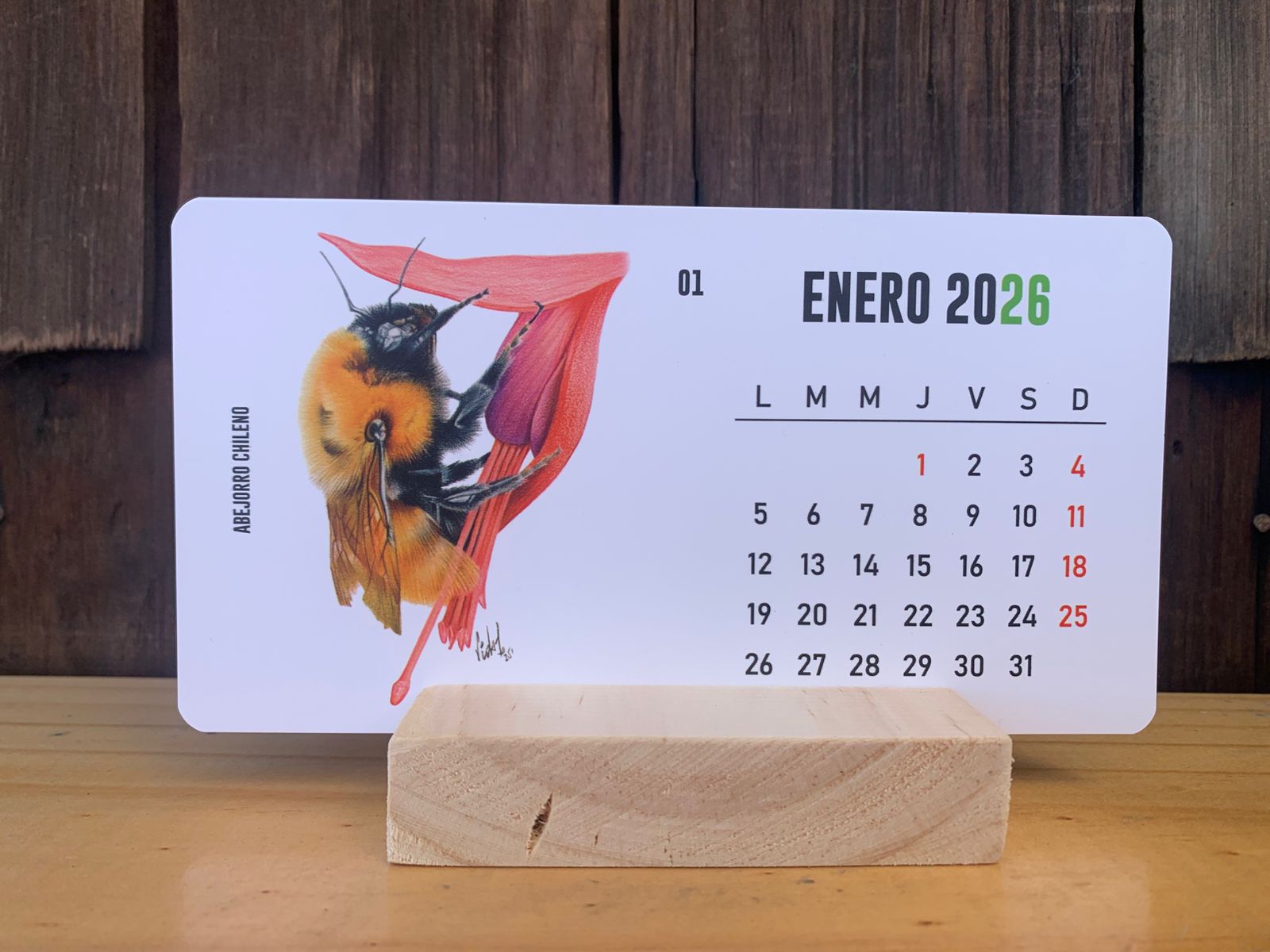 Calendario 2026 Fauna Nativa