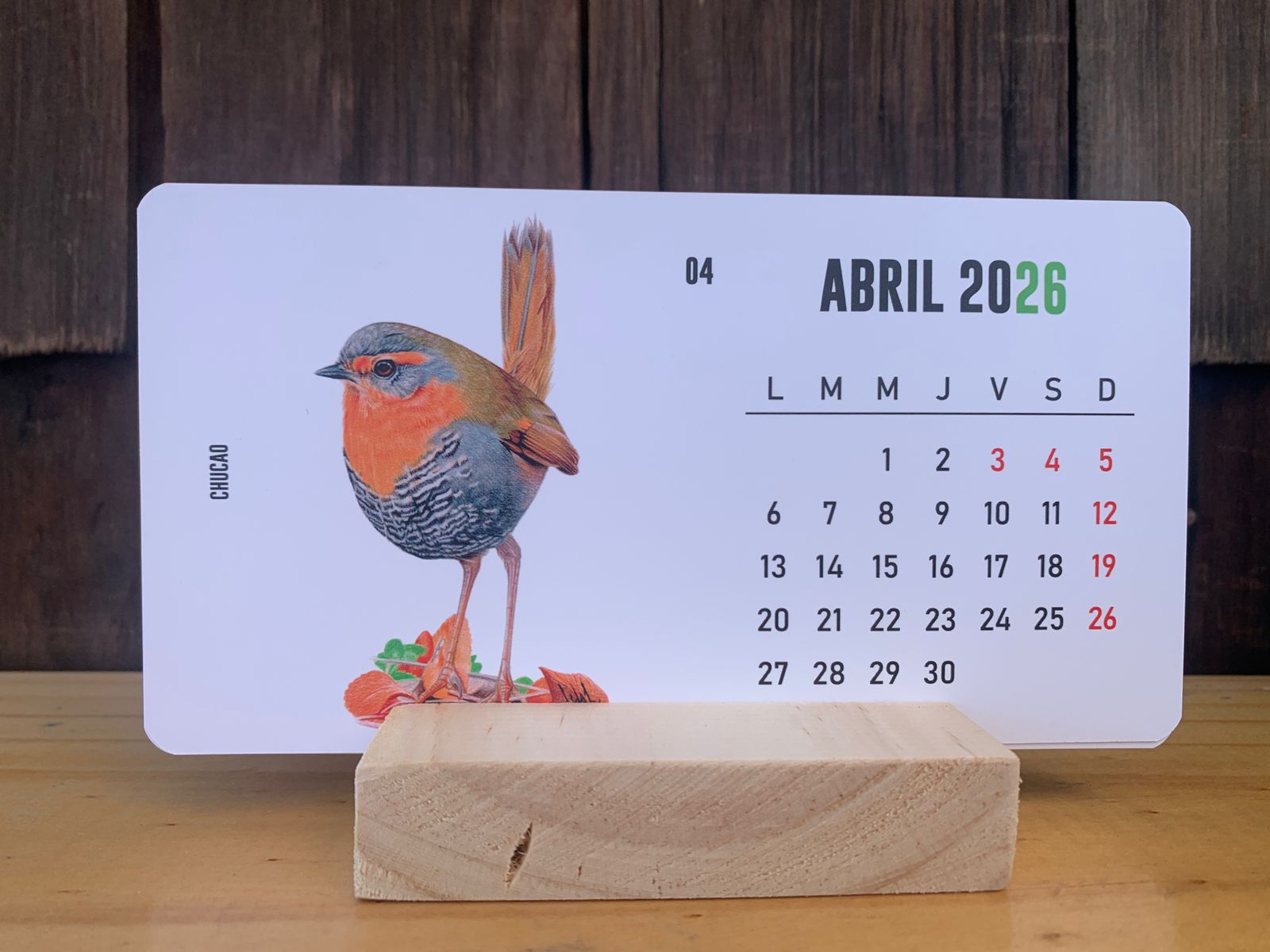 Calendario 2026 Fauna Nativa - Imagen 4
